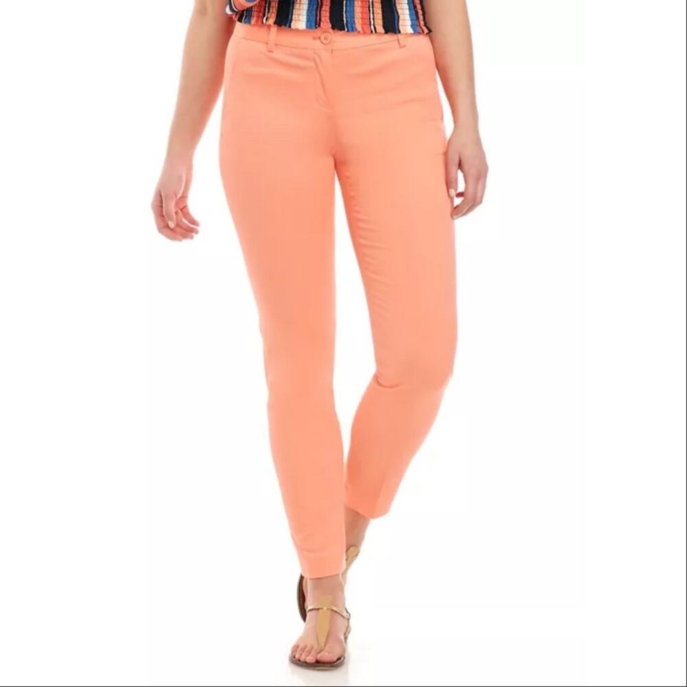 NWT Michael Kors Desert Flower Coral‎ Pink Chino Pants